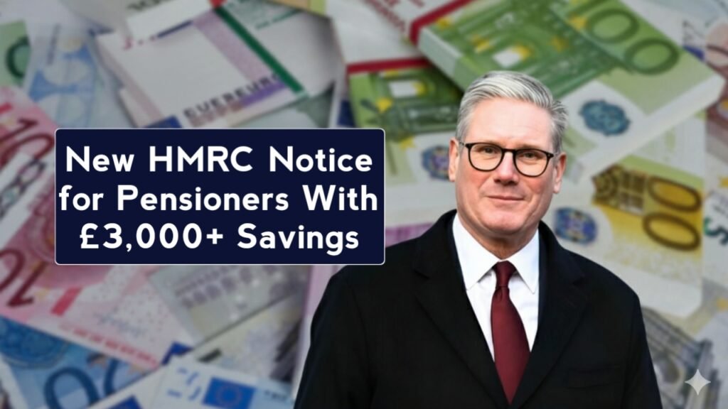 HMRC notice for pensioners savings