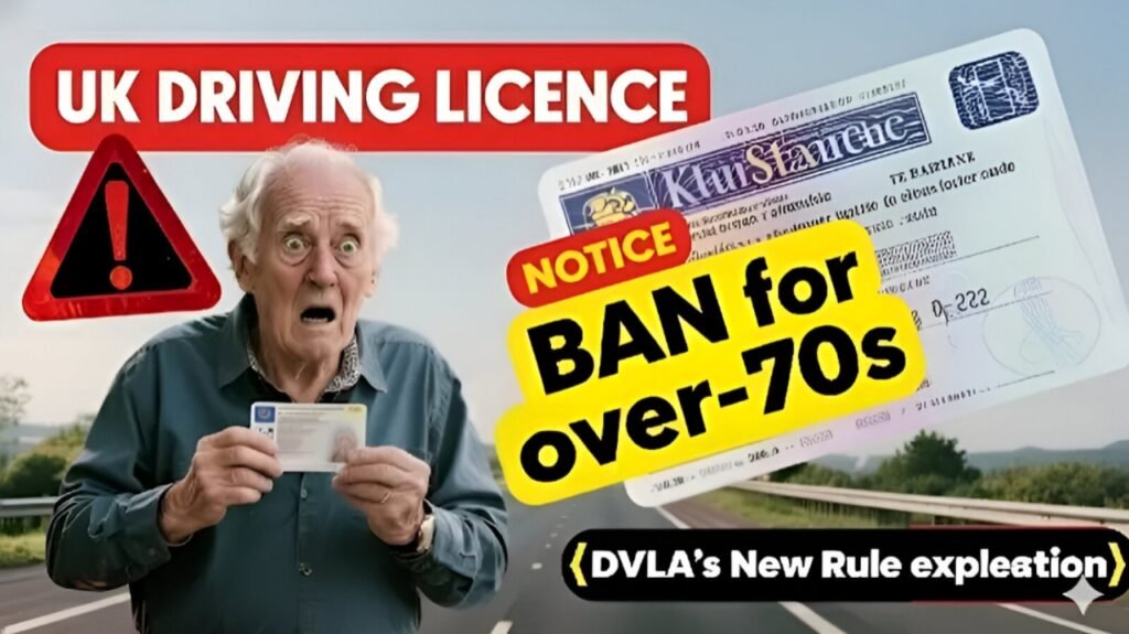 UK driving licence rules for over 70s